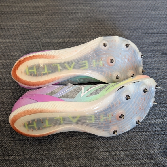 HYPER CARBON CP2 SPRINT TRACK SPIKES, Rainbow color, size men's 8, women's 9.5 - Picture 4 of 10